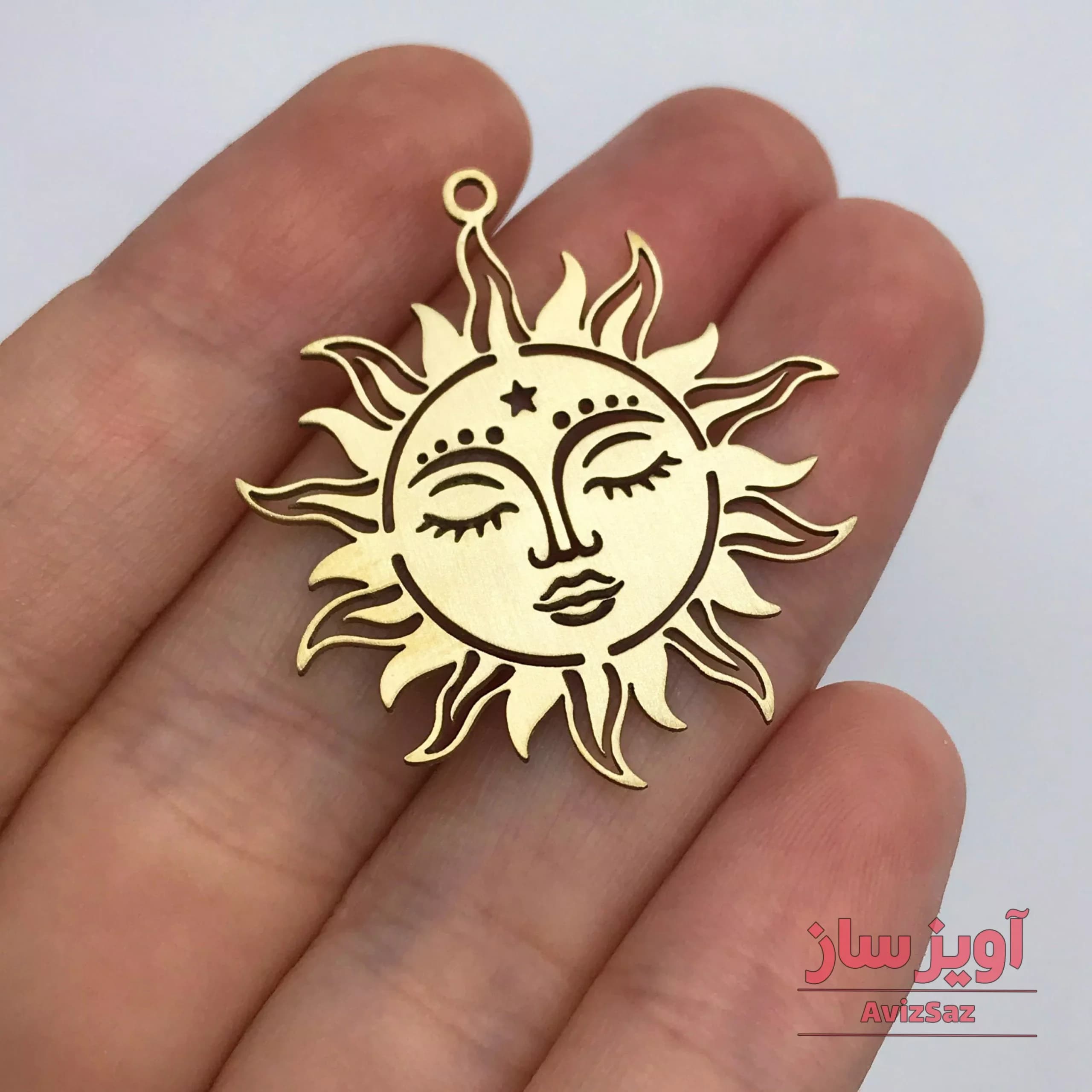 گردنبند خورشید با طرح زن کد 100731