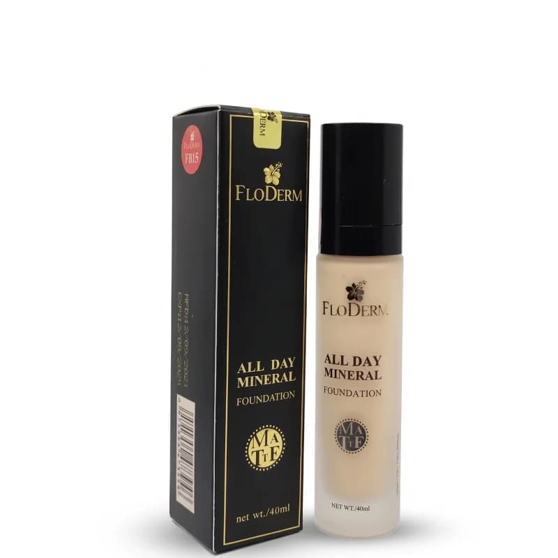 کرم پودر پمپی فلودرم مدل All Day Mineral حجم 40 میلیلیتر