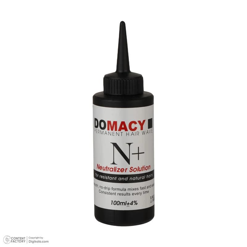 محلول فرکننده مو دوماسی مدل N-01 مناسب موهای معمولی حجم 100 میلی لیتر بسته دو عددی — تصویر ۳