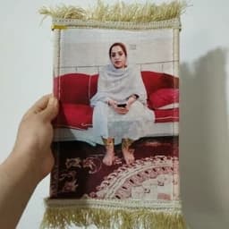 تابلو فرش با عکس دلخواه سایز 20.30 — تصویر ۲