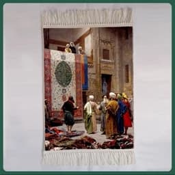 تابلو فرش ماشینی نقاشی ایرانی مدل 4008 (50 در 70 س) — تصویر ۲
