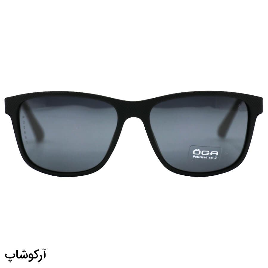 عینک آفتابی اوگا مورل با فریم مربعی، طوسی مات، لنز دودی و پلاریزه و دسته فنردار مدل P22892 — تصویر ۷