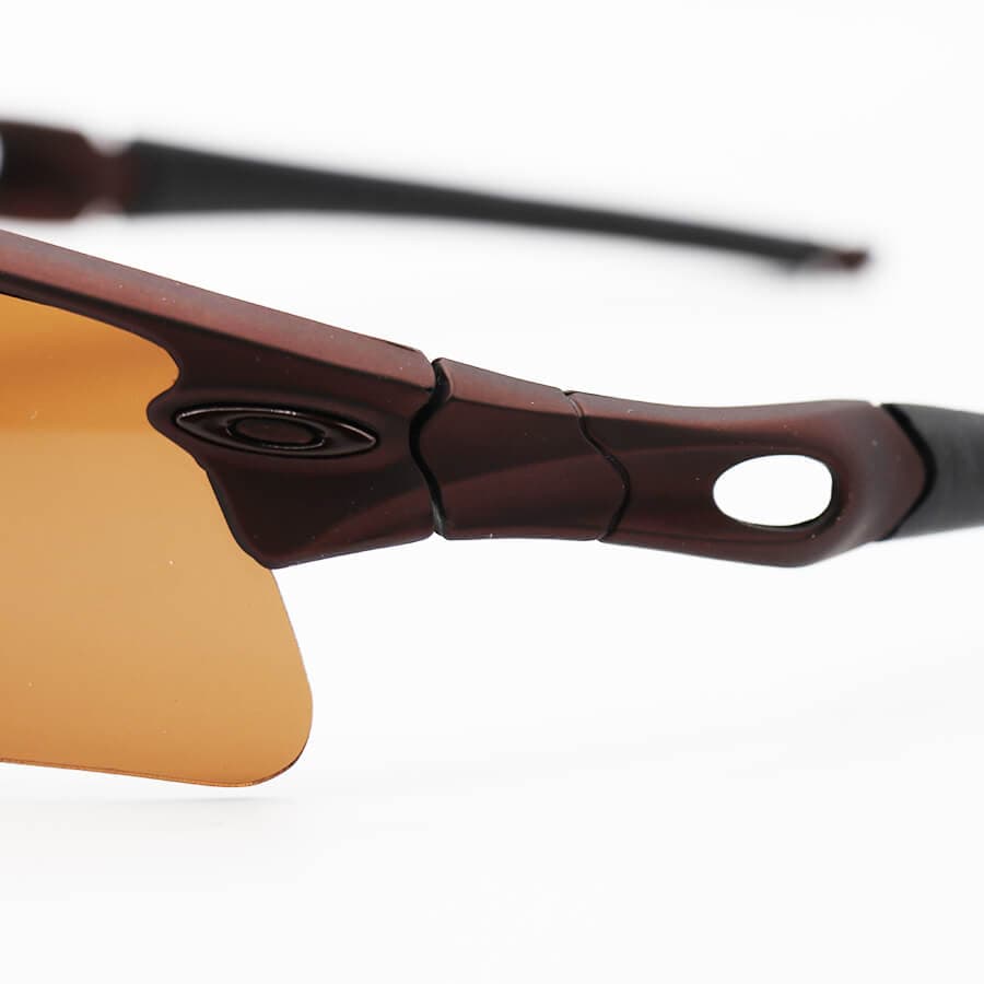 عینک ورزشی اوکلی OAKLEY نیم فریم، رنگ قهوه ای مات با لنز قهوه ای تیره مدل 9164 — تصویر ۷