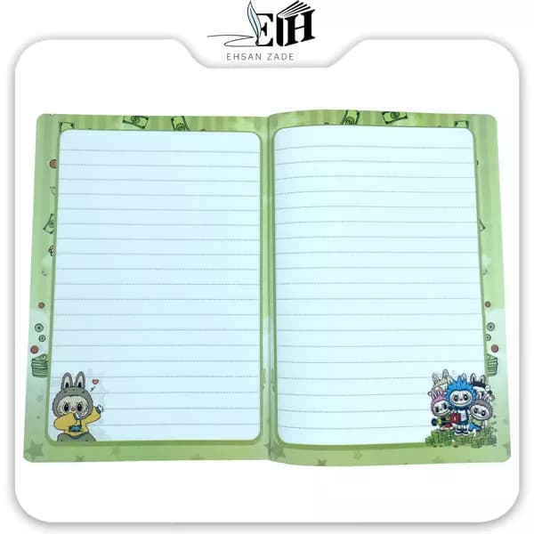 آوان-دفتر 50 برگ ته چسب حاشيه دار فانتزي — تصویر ۳