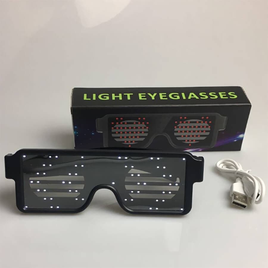 عینک دی جی و ال ای دی دار (LED) با نور قرمز و تجهیزات همراه مدل Luminous — تصویر ۸