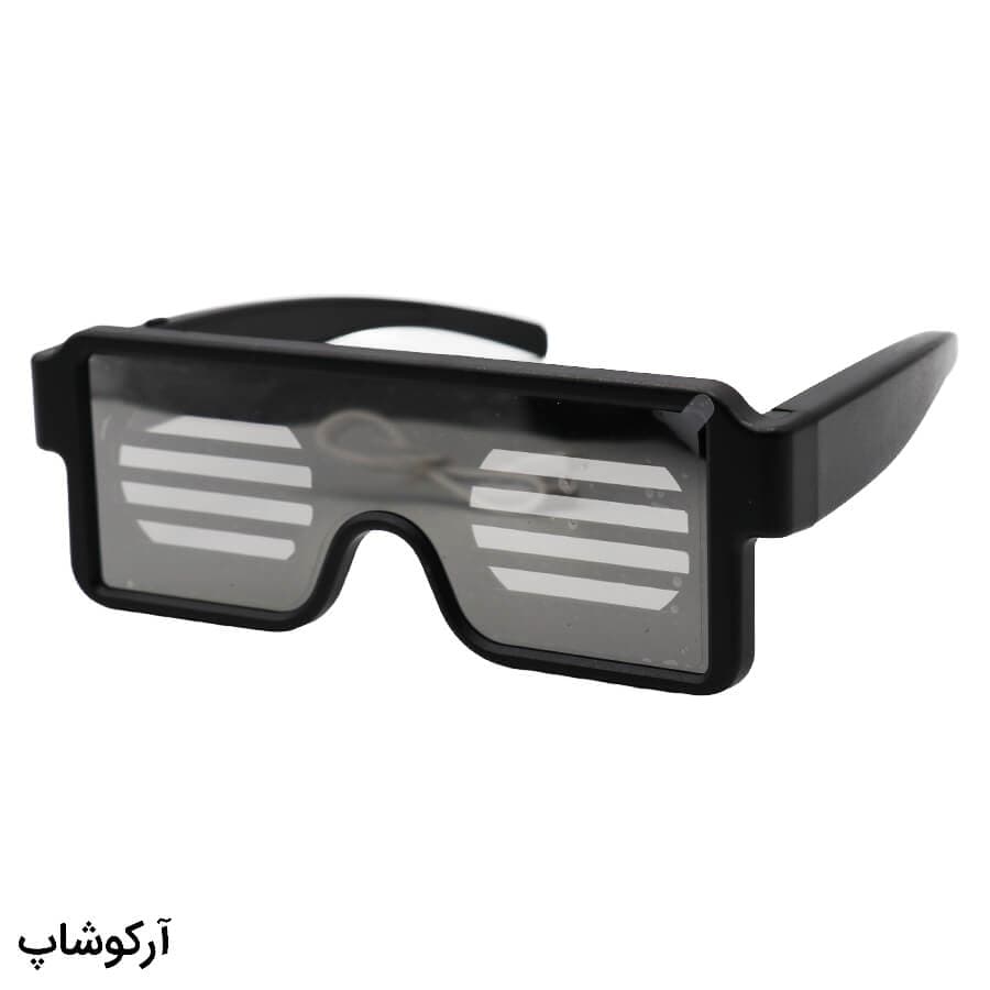 عینک دی جی و ال ای دی دار (LED) با نور قرمز و تجهیزات همراه مدل Luminous