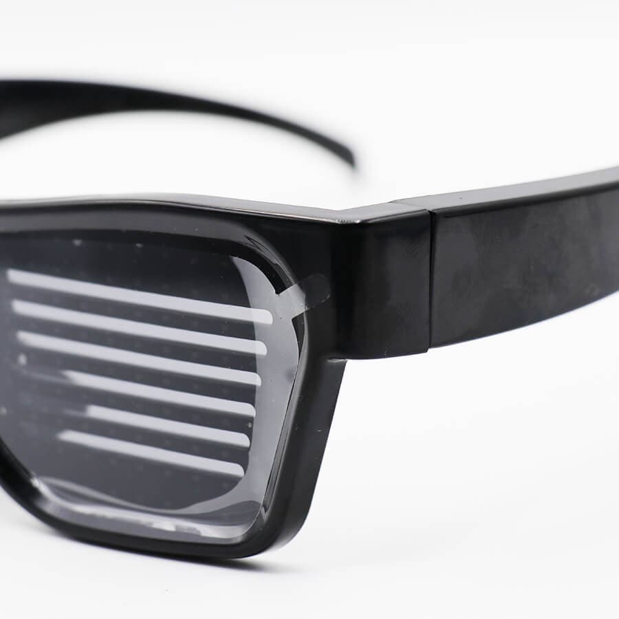 عینک دی جی و ال ای دی دار (LED)، با بلوتوث و قابل تنظیم – نور قرمز مدل Magic LED Eyeglasses — تصویر ۷