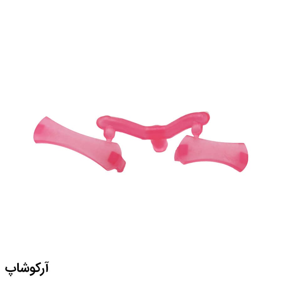 عینک شنا CIMA لنز آینه ای، فریم و بند صورتی رنگ، جنس سیلیکونی به همراه 2 پل بینی مدل CM99 — تصویر ۴