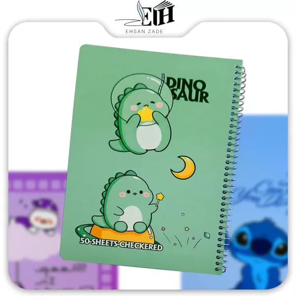 دفتر وتوس 50 برگ کيوت و کلاسيک کد 214 — تصویر ۲