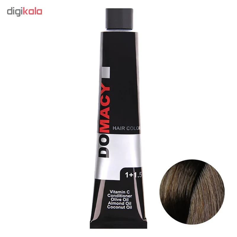 رنگ مو دوماسی سری کافی شاپ شماره 6.17 حجم 120 میلی لیتر رنگ بلوند نسکافه ای تیره متوسط — تصویر ۲
