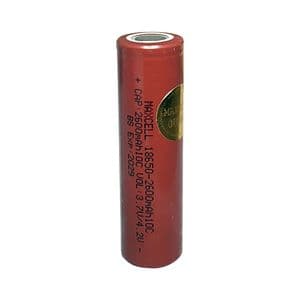 باتری لیتیوم یون قابل شارژ مکسل مدل ICR-18650-10C ظرفیت 2600 میلی آمپرساعت