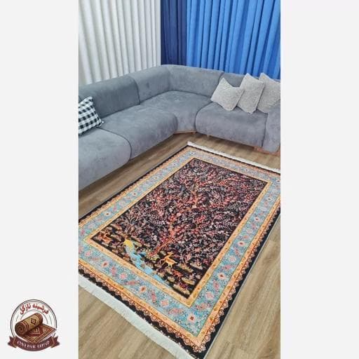 فرشینه مدرن مخمل استُپ دار (اصلا لیز نمیخوره) – — تصویر ۵