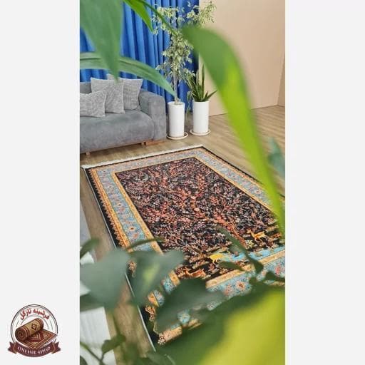 فرشینه مدرن مخمل استُپ دار (اصلا لیز نمیخوره) –