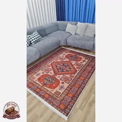 فرشینه مخملی مدرن طرح سنتی استُپ دار (اصلا لیز نمیخوره) o110 — تصویر ۴