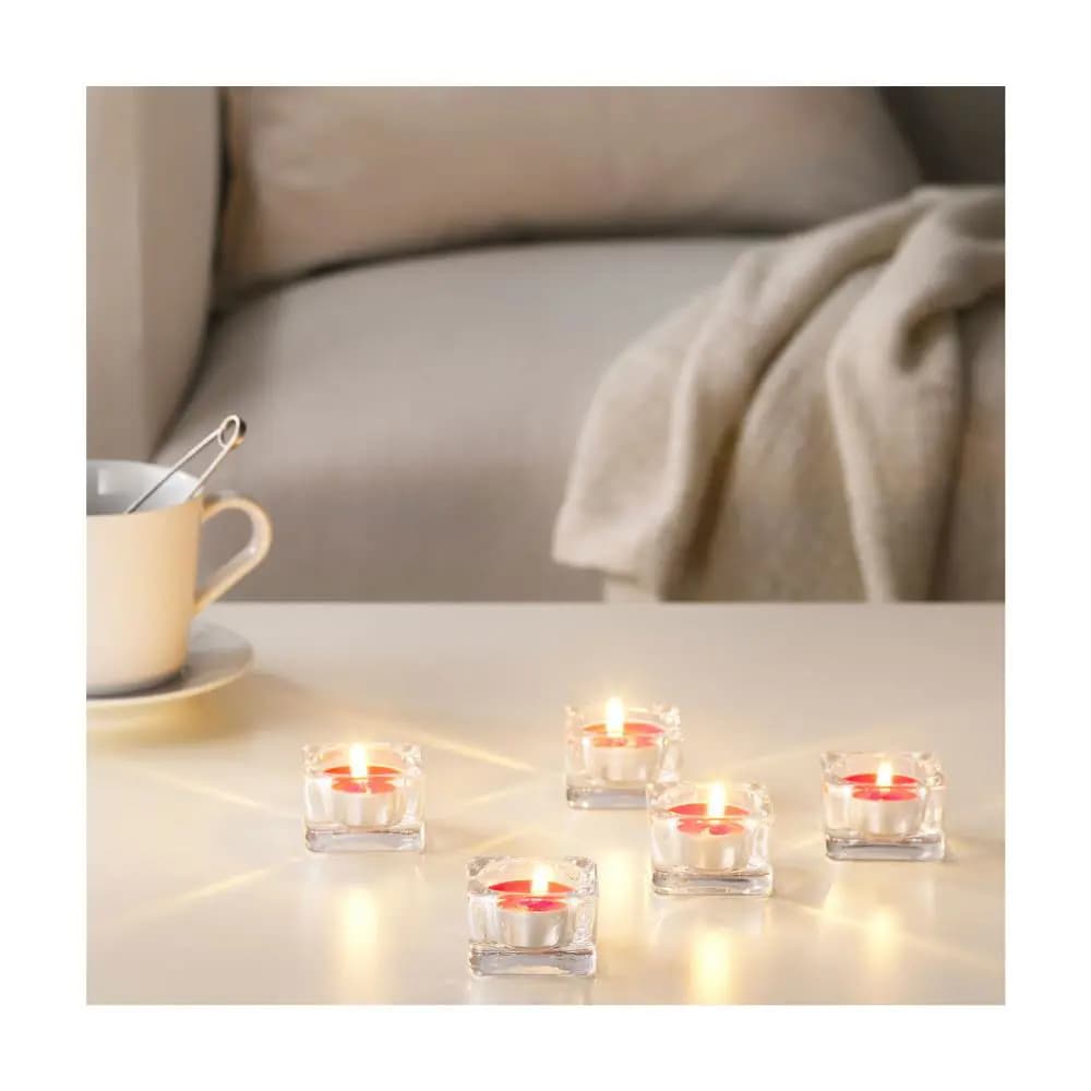 شمع معطر با رایحه توت قرمز ایکیا بسته 30 عددی مدل IKEA-SINNLIG — تصویر ۲