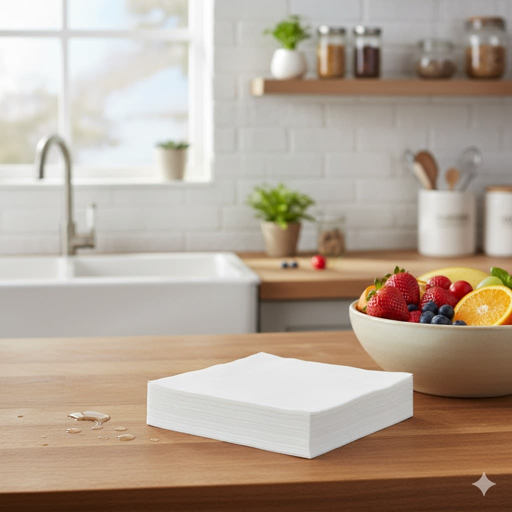 بسته دستمال کاغذی 50 عددی سفید ایکیا IKEA-FANTASTISK — تصویر ۲