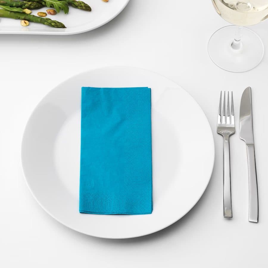 بسته دستمال کاغذی 50 عددی آبی ایکیا IKEA-FANTASTISK — تصویر ۴