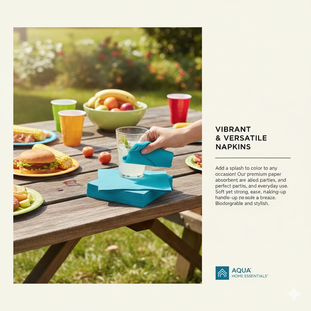 بسته دستمال کاغذی 50 عددی آبی ایکیا IKEA-FANTASTISK — تصویر ۳