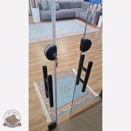 فرشینه مخمل آبی طرح ابریشمی استُپ دار (ابعاد دلخواه) – a095 — تصویر ۸