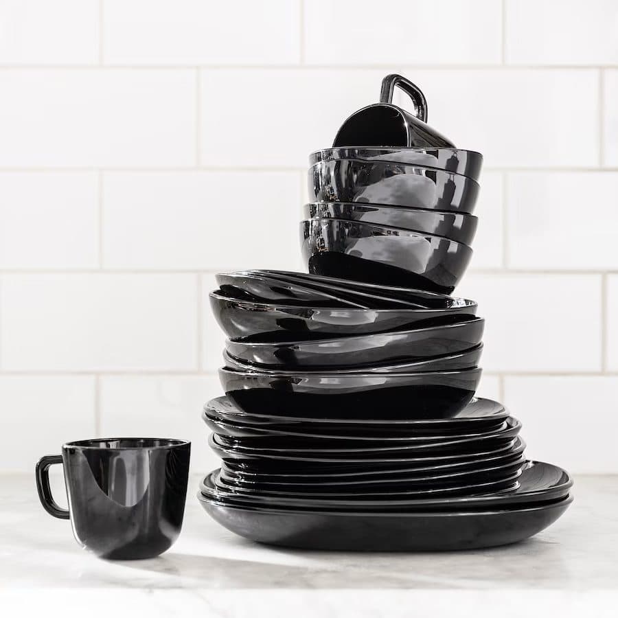 پیش دستی آرکوپال مشکی سایز 18 ایکیا IKEA-BACKIG (تکی) — تصویر ۳