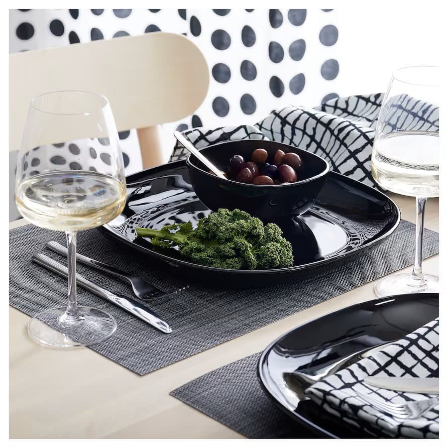 پیش دستی آرکوپال مشکی سایز 18 ایکیا IKEA-BACKIG (تکی) — تصویر ۴
