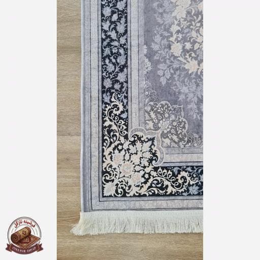 فرشینه طوسی مدرن جنس مخمل هازان تُرک استُپ دار(ابعاد دلخواه)ضد لغزش کد u16 — تصویر ۵