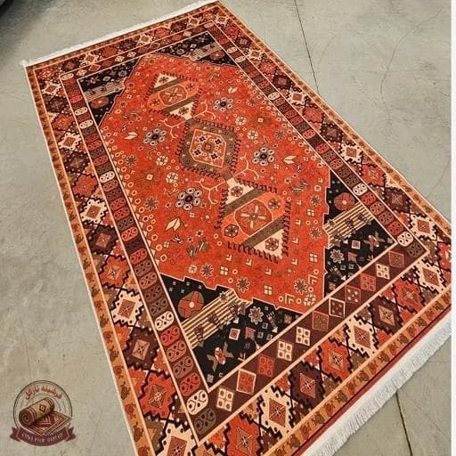 فرش مخمل مدرن طرح سنتی استُپ دار (ابعاد دلخواه) o129 — تصویر ۲