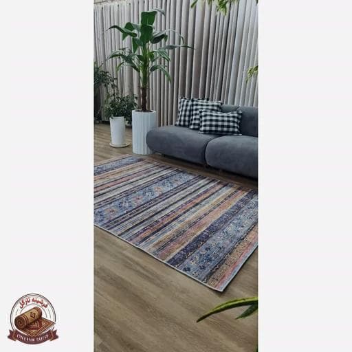 فرش مینیمال مخمل مدرن استُپ دار (ابعاد دلخواه) تولید میشه کد u450 — تصویر ۲