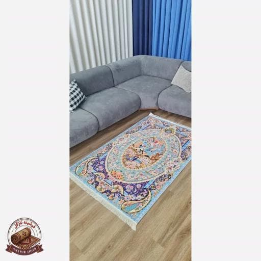 فرش مخمل مدرن طرح ابریشمی استُپ دار (ابعاد دلخواه) a — تصویر ۴