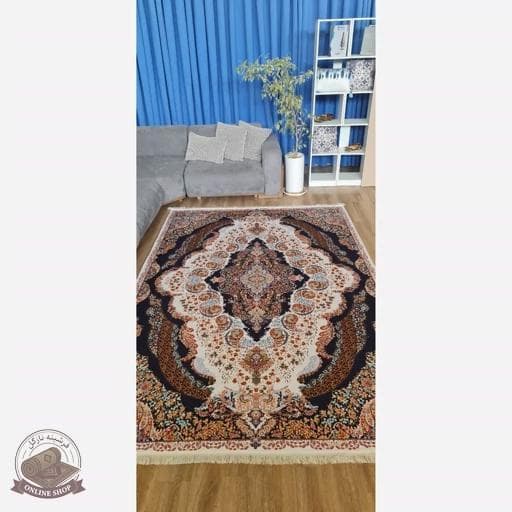 فرشینه مخمل مدرن طرح ابریشمی استُپ دار (ابعاد دلخواه) تولید میشه A116 — تصویر ۳