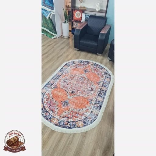فرشینه بیضی مخمل استُپ دار (ابعاد دلخواه) تولیدمیشه b55 — تصویر ۴