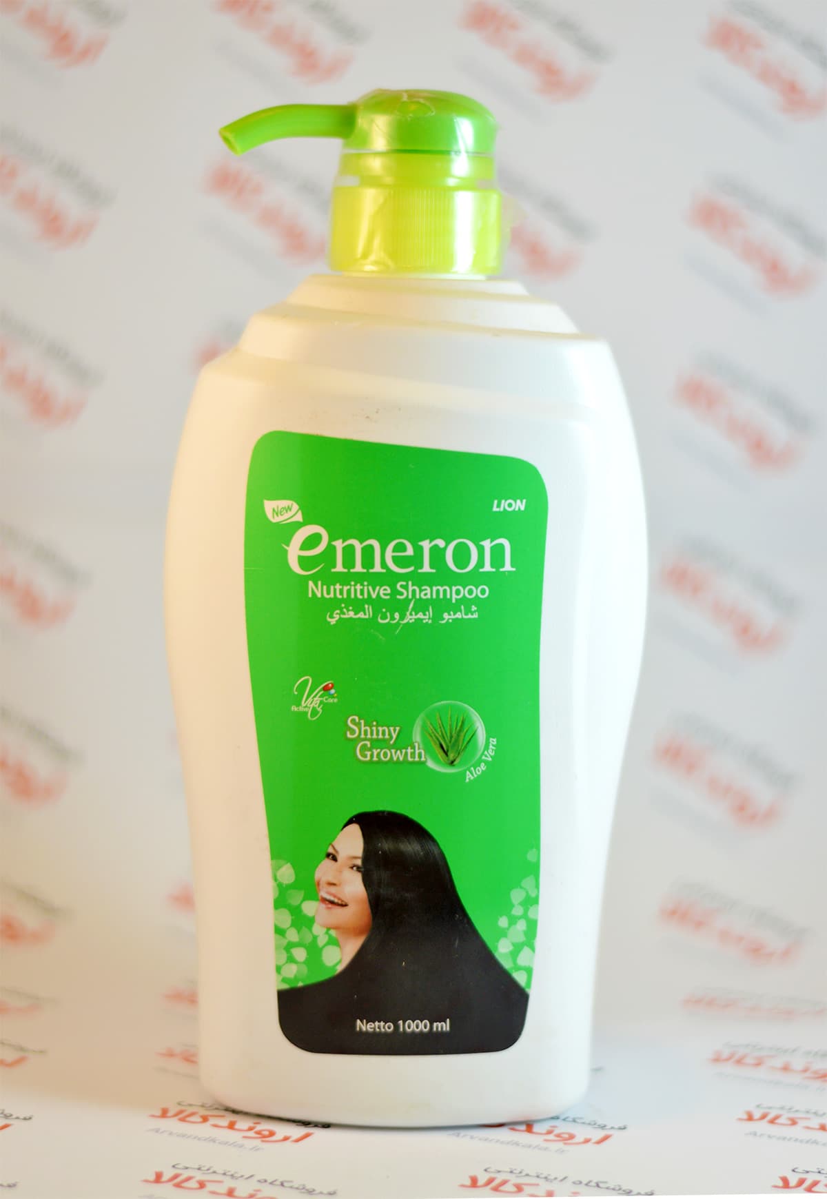 شامپو امرون سبز مخصوص رشد مو و براق کننده Emeron Hair Fall Control — تصویر ۲