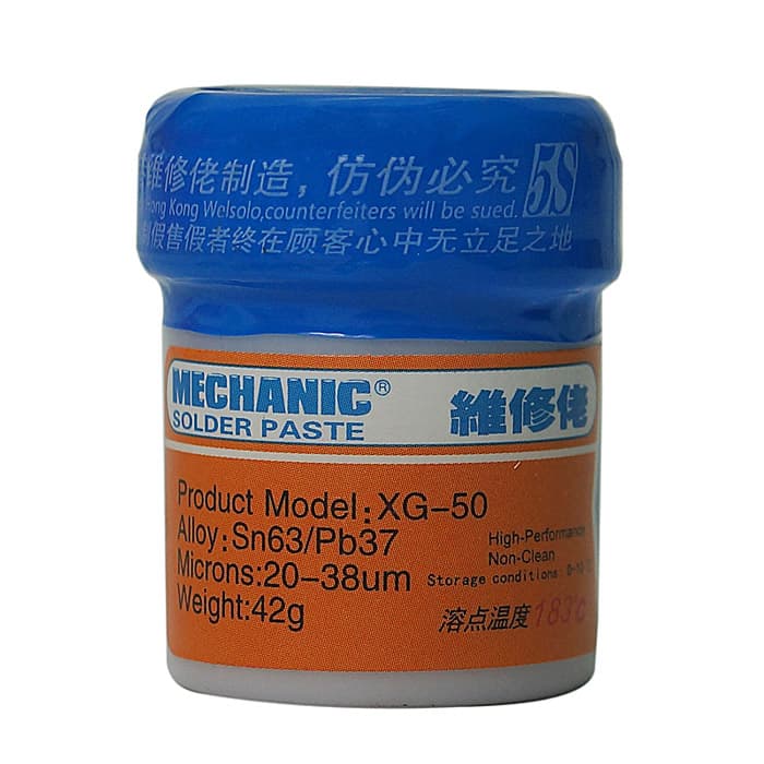 خمیر قلع 183 درجه 42 گرمی Mechanic XG50