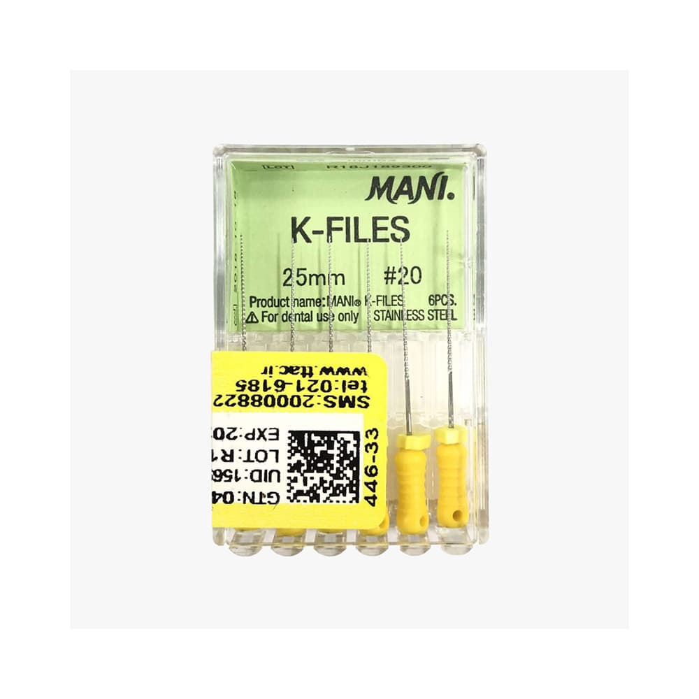 کا فایل دستی مانی Mani K-Files 25mm — تصویر ۴