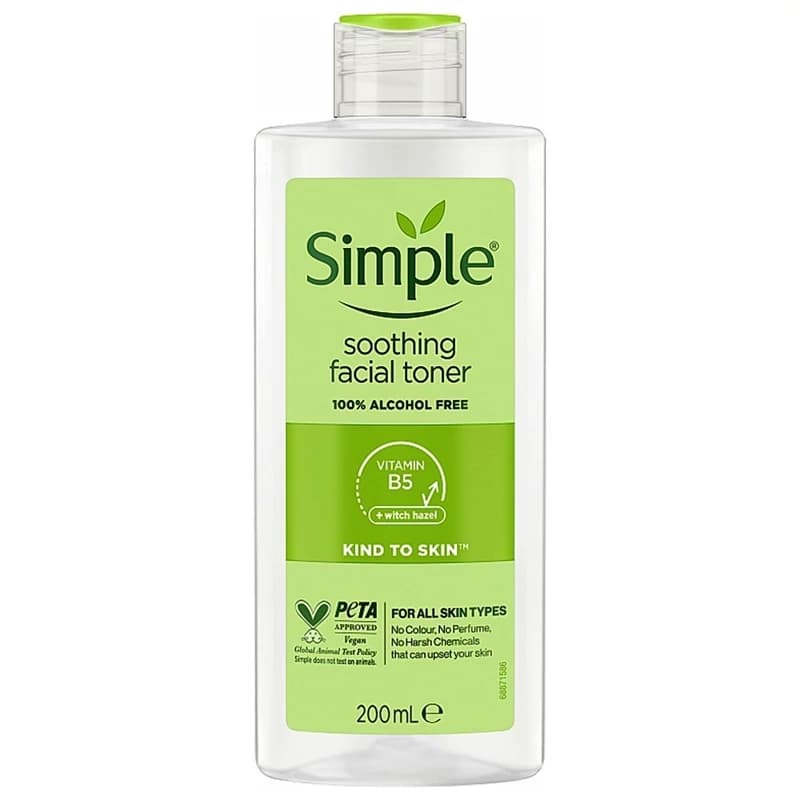 تونر تسکین دهنده KIND TO SKIN حجم ۲۰۰ میلی سیمپل کد 1526