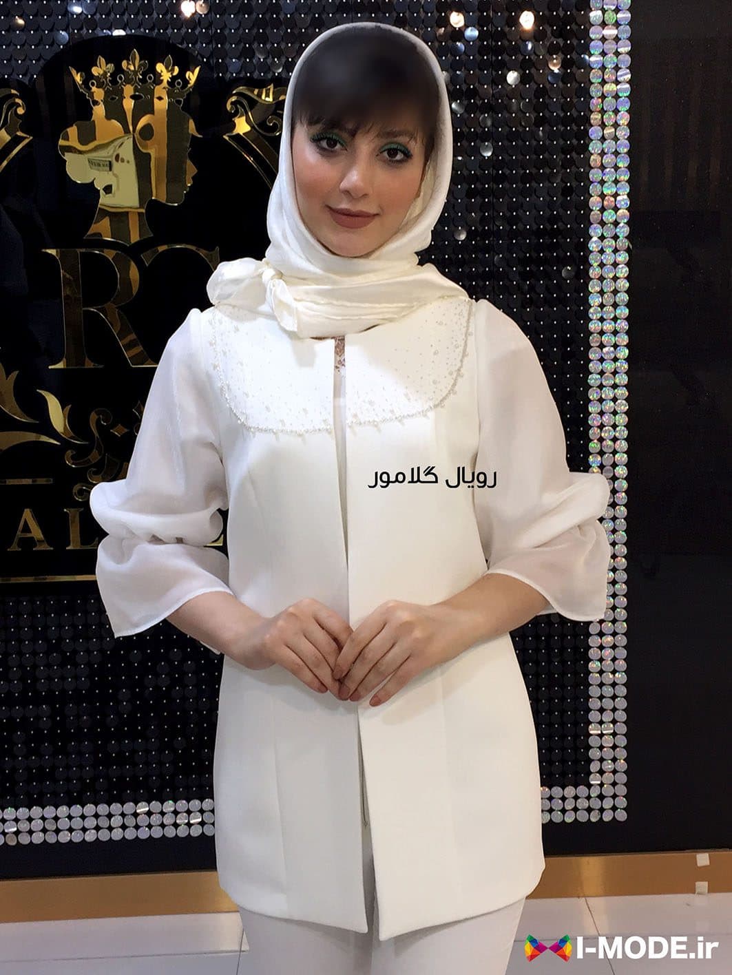 کت زنانه مدل تینا کت عقد محضری عروس مانتو عقد محضری جدید — تصویر ۲