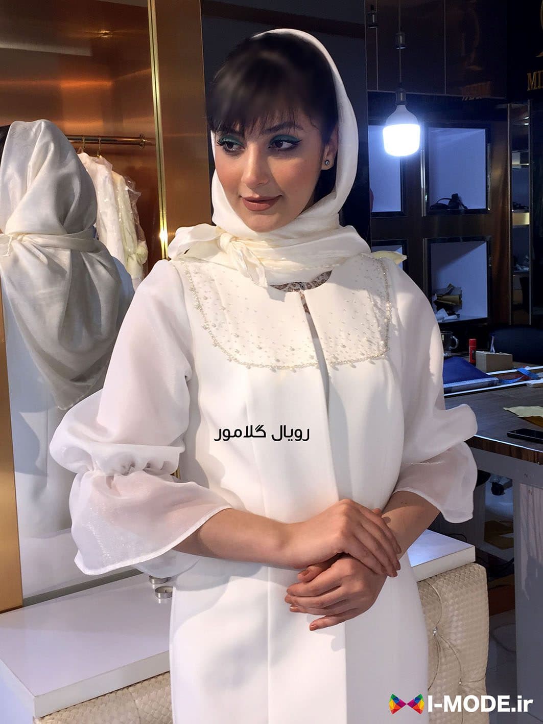 کت زنانه مدل تینا کت عقد محضری عروس مانتو عقد محضری جدید — تصویر ۵