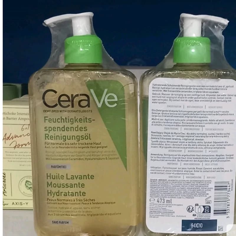 فوم پوست خشک و خیلی خشک شستشوی روغنی سراوی 437ml کد 1659 — تصویر ۳