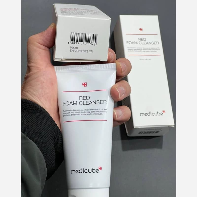 فوم شوینده سالیسیلیک اسید قرمز مدی کیوب 120ml کد 1585 — تصویر ۲