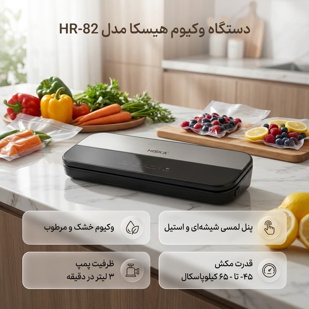 دستگاه وکیوم هیسکا مدل HR- 82 — تصویر ۸