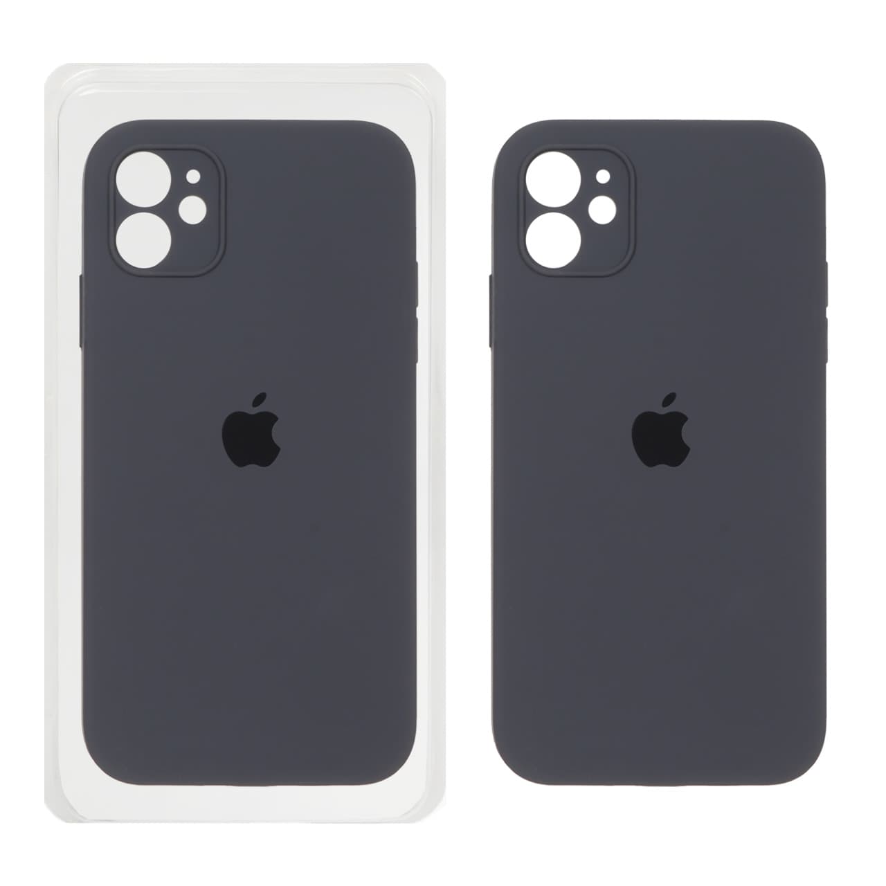 قاب سیلیکونی پاک کنی محافظ لنزدار اورجینال Apple iPhone 11 – خاکستری (پک اصلی)