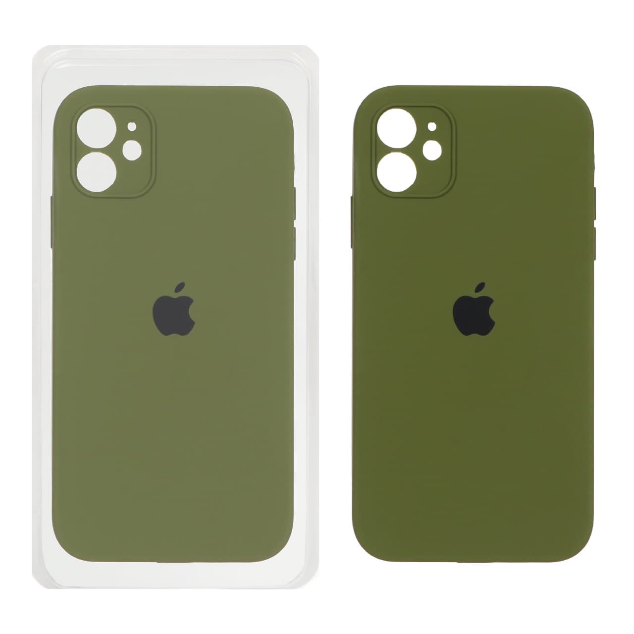 قاب سیلیکونی پاک کنی محافظ لنزدار اورجینال Apple iPhone 11 – سبز (پک اصلی)