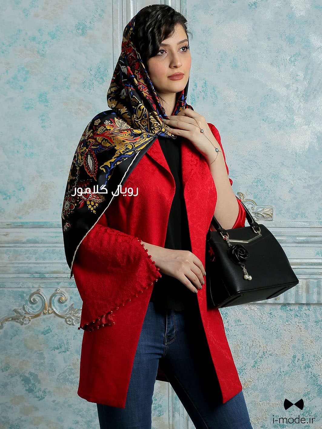 کت مجلسی قرمز زنانه جدید مدل آزرم مانتو کتی دخترانه شیک