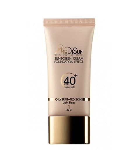 کرم ضد آفتاب رنگی SPF40 مناسب پوست های چرب و حساس مدیسان 30 میلی لیتر