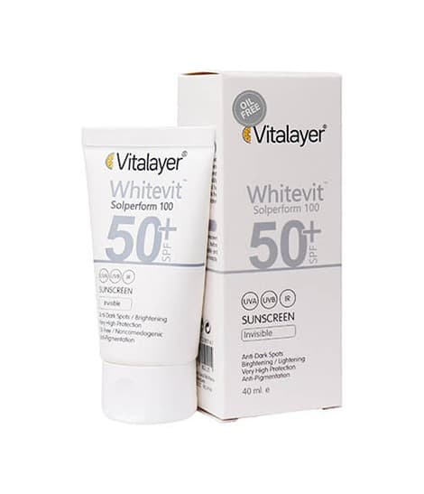 کرم ضد آفتاب و ضد لک وایت ویت SPF50 ویتالیر 40 میلی لیتر — تصویر ۴