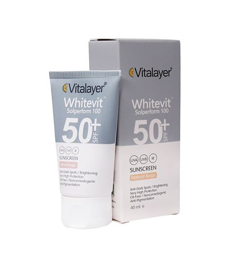 کرم ضد آفتاب و ضد لک وایت ویت SPF50 ویتالیر 40 میلی لیتر — تصویر ۲