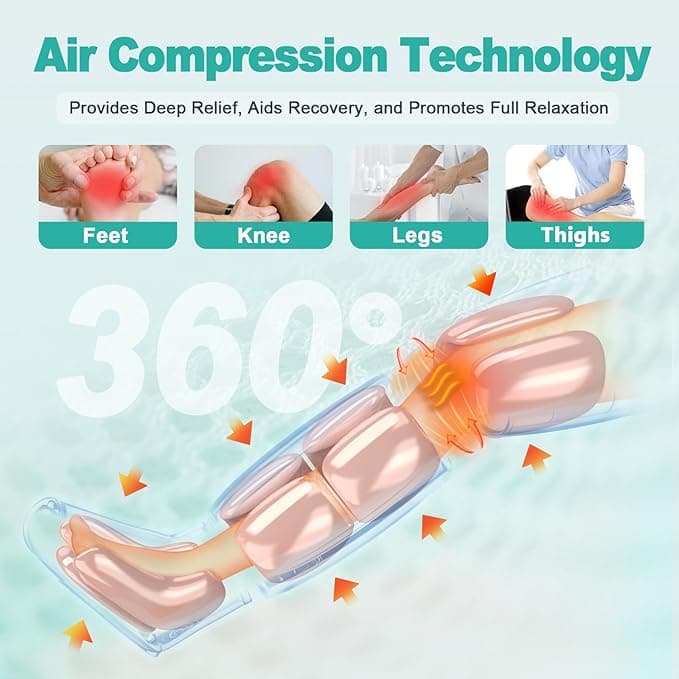 ماساژور بادی ایرکامپرشن فشارمدل FE208 [کل پا ]
