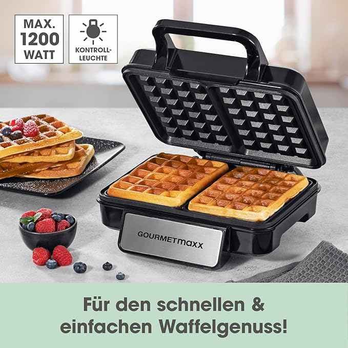 وافل ساز GOURMETmaxx 12087 _v1 دو عددی وافل بلژیکی — تصویر ۴