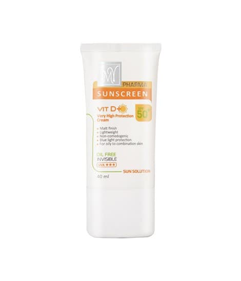 کرم ضد آفتاب فاقد چربی SPF50 بدون رنگ مای فارما 40 میلی لیتر — تصویر ۲
