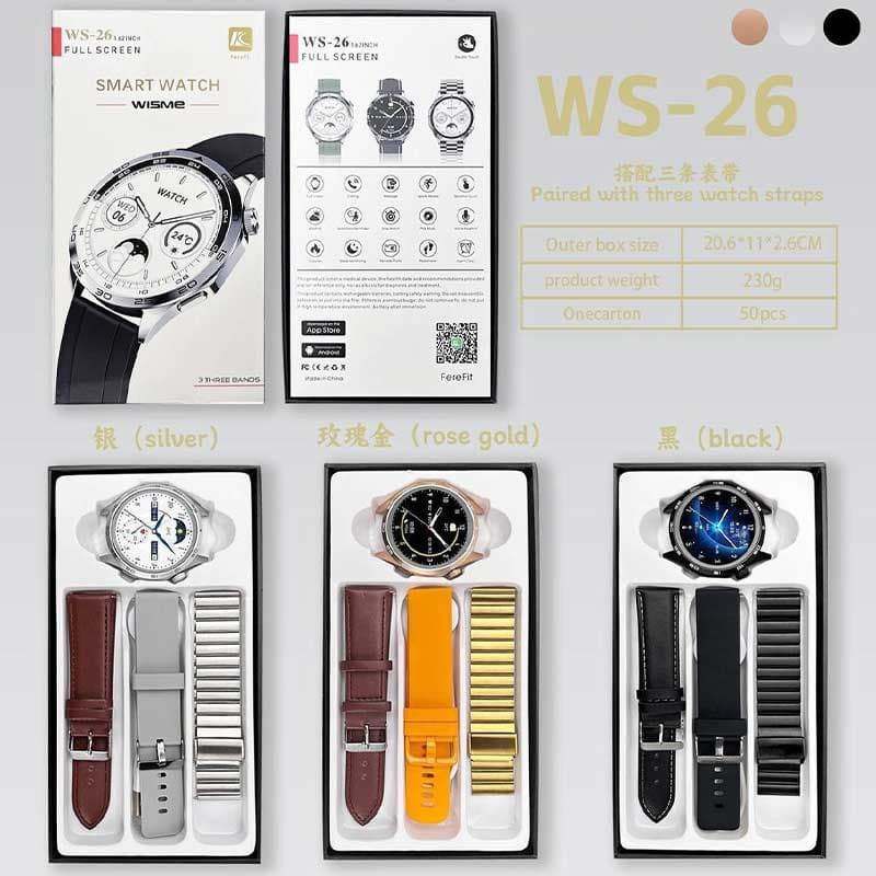 ساعت هوشمند مدل WS-26 برند Wisme